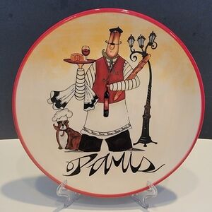 Certified international Jennifer Garant "Paris " Chef 8.25" Salad/Dessert Plate
